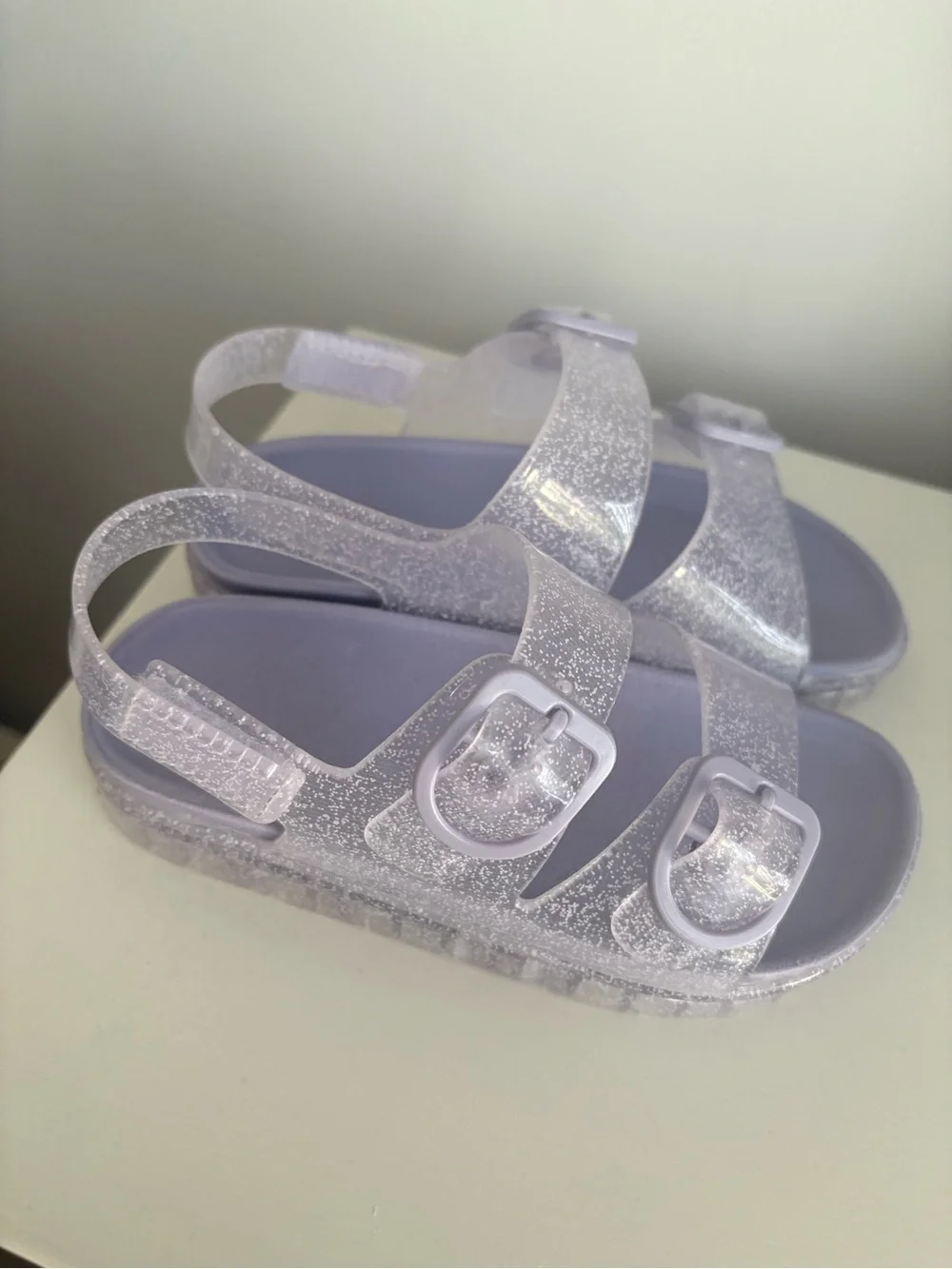 Target Kids Glitter Jelly Sandals in Lilac